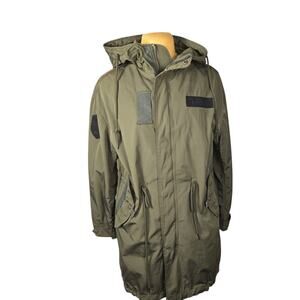 BKBT Bunker Buster 95 M Military Fishtail Jacket Olive Green Hood Streetwear